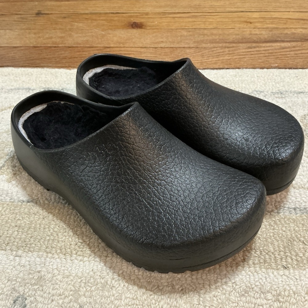 Birkenstock Super-Birki Black Regular Slip On Clogs Size 38 US Size Women's 7